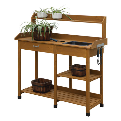 Loon Peak® Jackson Fir Potting Bench & Reviews Wayfair